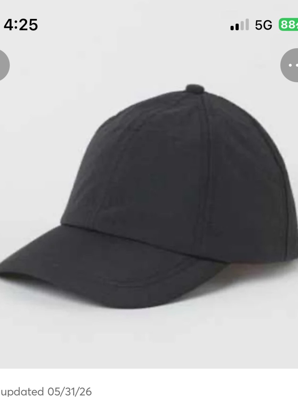 H&M Black Curved-Brim Baseball Cap